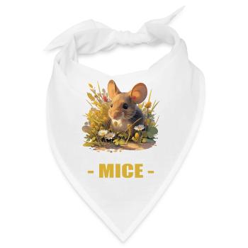 Mäuse Maus - Bandana - Weiß - Vorne