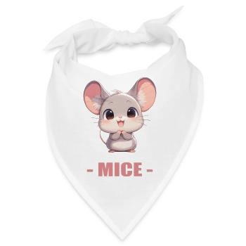 Mäuse Maus - Bandana - Weiß - Vorne