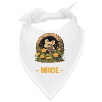 Mäuse Maus - Bandana - Weiß - Vorne