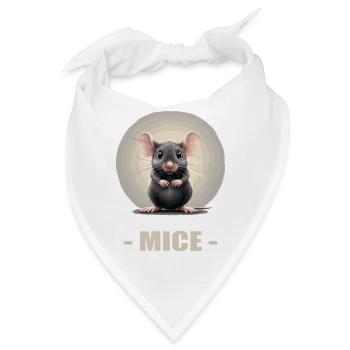 Mäuse Maus - Bandana - Weiß - Vorne