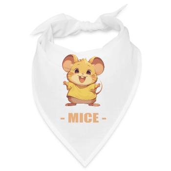 Mäuse Maus - Bandana - Weiß - Vorne