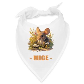 Mäuse Maus - Bandana - Weiß - Vorne