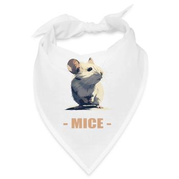 Mäuse Maus - Bandana - Weiß - Vorne