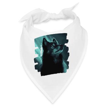 Finnischer Lapphund - Bandana - Weiß - Vorne