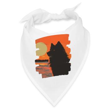 Finnischer Lapphund - Bandana - Weiß - Vorne