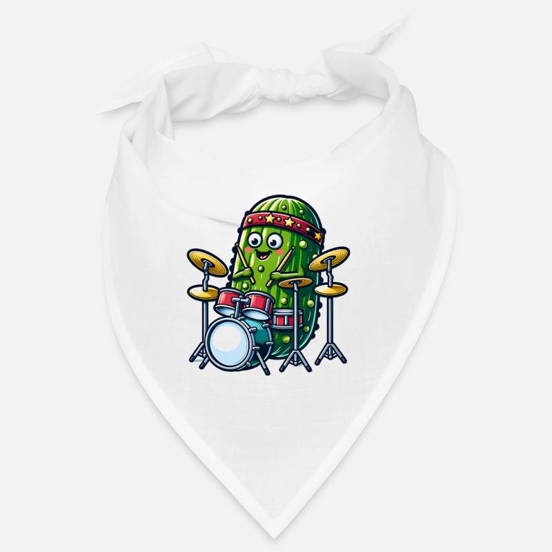 Drums drôle cornichon jammer joyeusement avec starry Bandana
