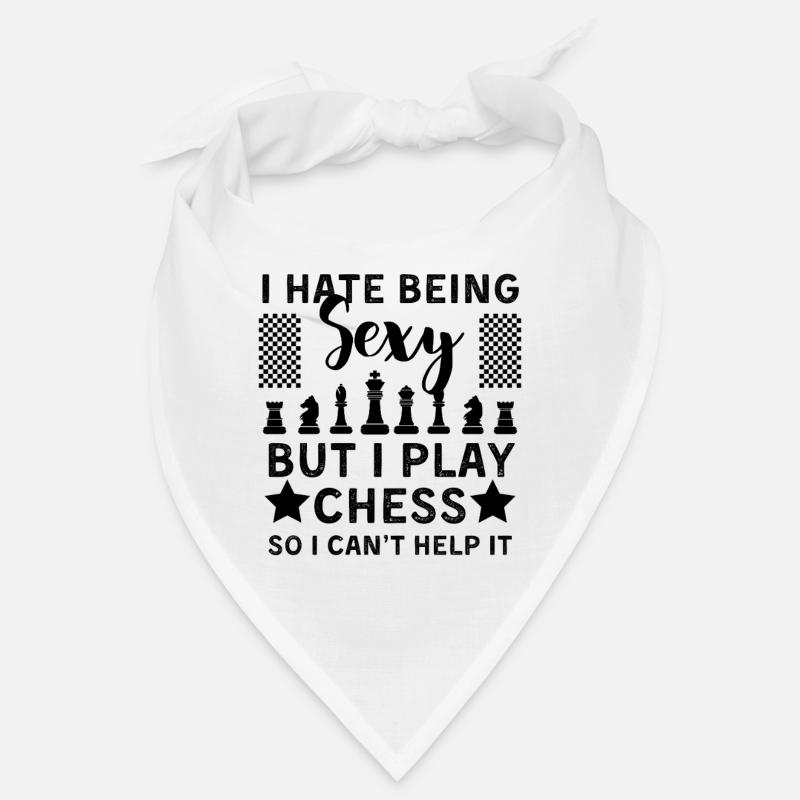Lustiges Schachspieler Design Schach Bandana
