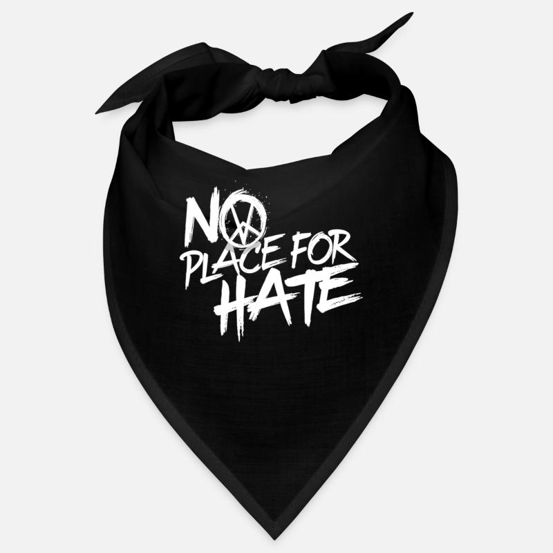 No Place for Hate Message of Peace Against Hate Bandana