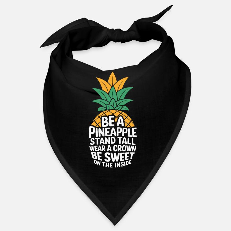 Sei Ein Ananasstand Großer Tragen Einer Krone Bandana