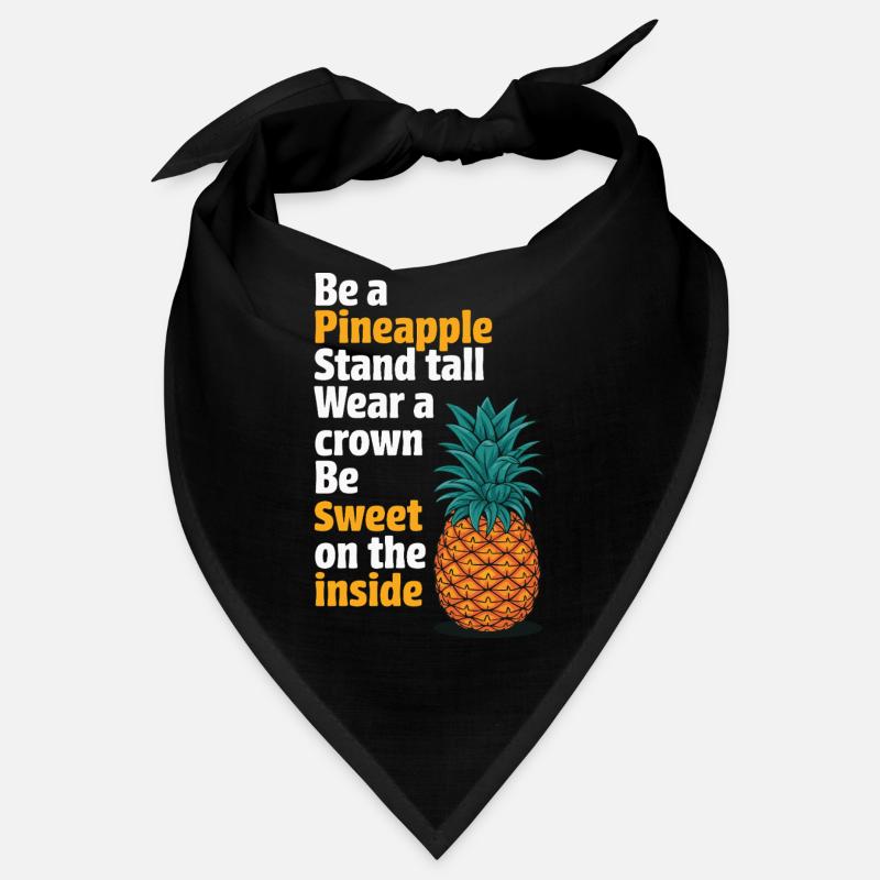Sei Ein Ananasstand Großer Tragen Einer Krone Bandana