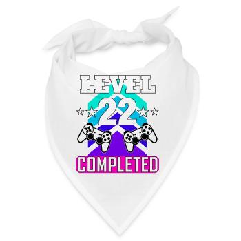 gaming geburtstag haha wie - Bandana - Weiß - Vorne