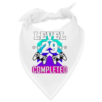 gaming geburtstag haha wie - Bandana - Weiß - Vorne