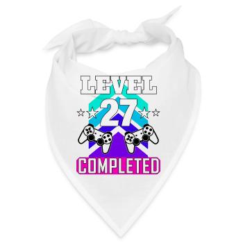 gaming geburtstag haha wie - Bandana - Weiß - Vorne