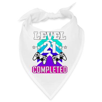 gaming geburtstag haha wie lustig Zeichenfläche 1 - Bandana - Weiß - Vorne