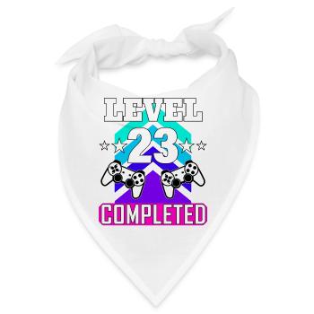 gaming geburtstag haha wie lusti - Bandana - Weiß - Vorne
