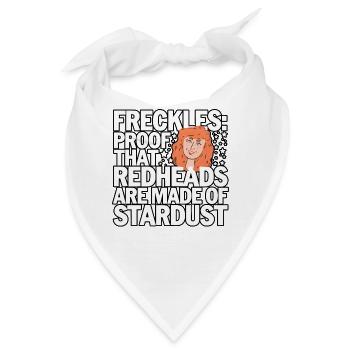 Sommersprossensicherer Rothaariger Sternenstaub - Bandana - Weiß - Vorne