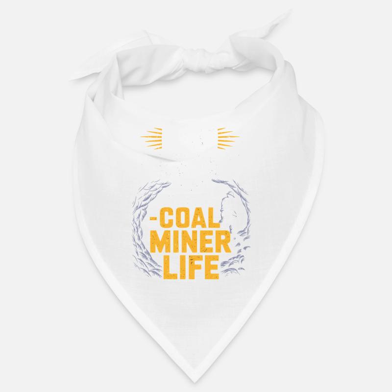 Mineur de charbon Travailleur du casque de sécurité pour mines souterraines Bandana