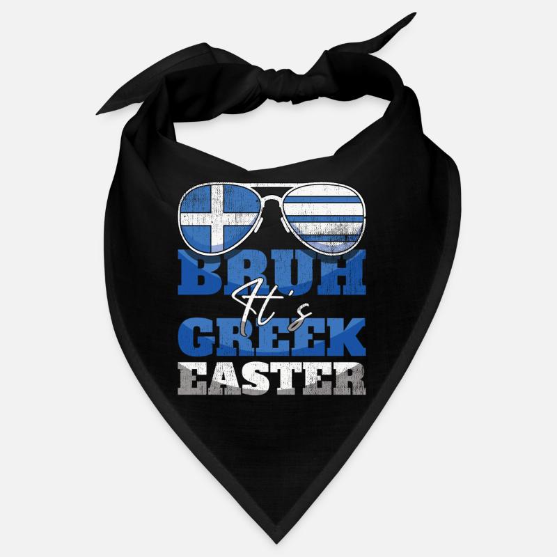 Bruh It's Greek Easter Griechische Ostern Bandana