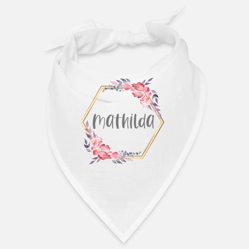 Mathilda Mädchen Name personalisiertes Geschenk Bandana