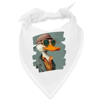 Ente Bauernhof - Bandana - Weiß - Vorne