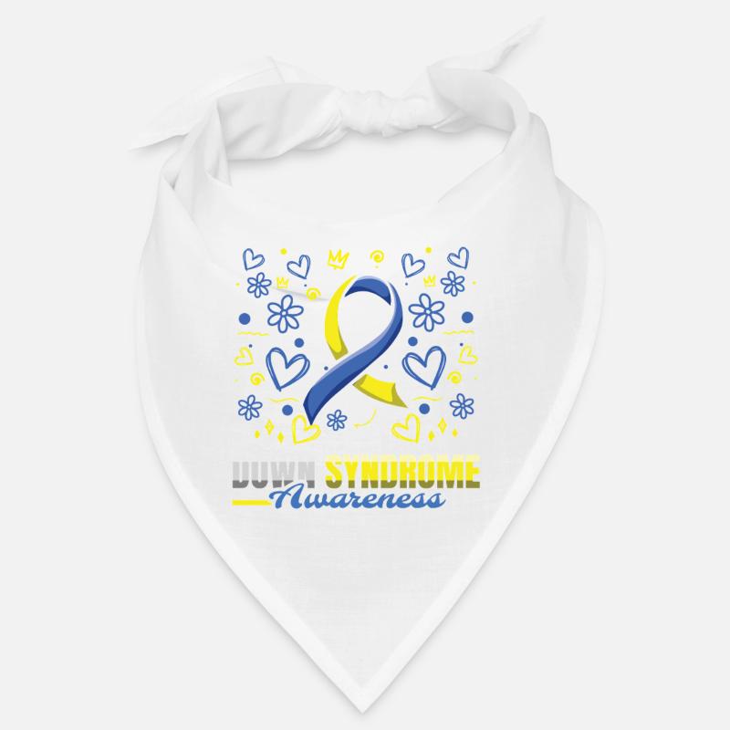 Down Syndrom Bewusstsein Mit Herzblumen Bandana