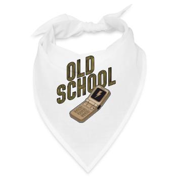 Altmodisches Retro-Klapphandy - Bandana - Weiß - Vorne
