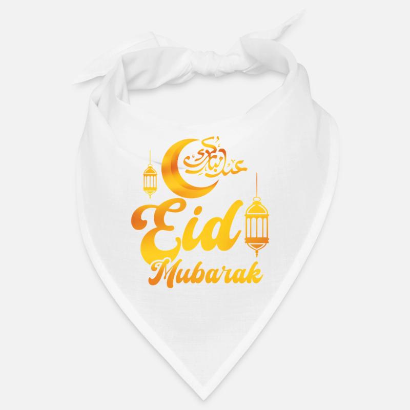 Eid Mubarak Feier mit Mond und Laternen Bandana