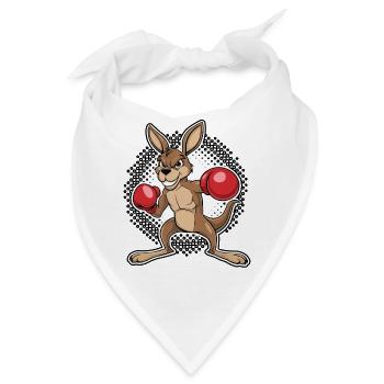 Känguru-Box-Duell - Bandana - Weiß - Vorne