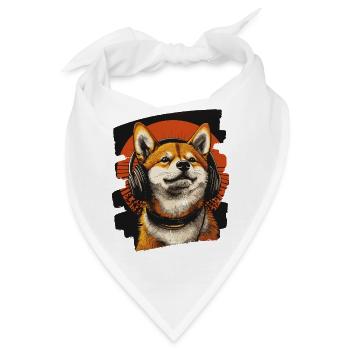 Shiba Inu - Bandana - Weiß - Vorne