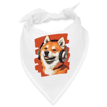 Shiba Inu - Bandana - Weiß - Vorne