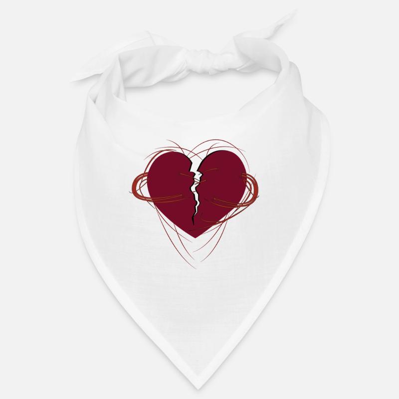 broken heart with infinity sign Bandana