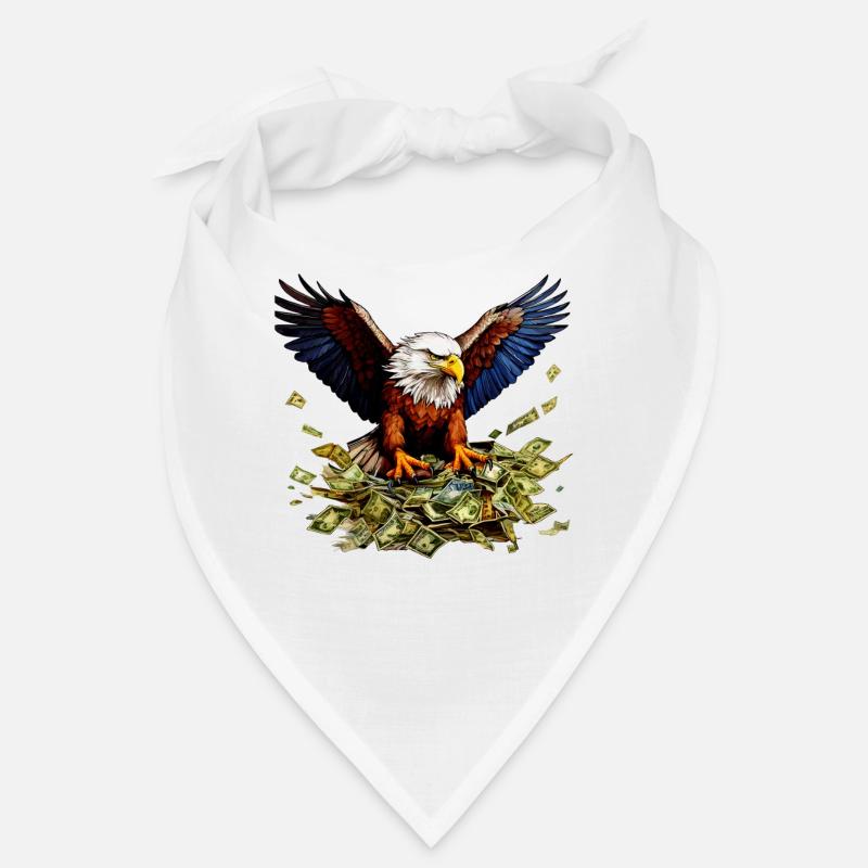 Aigle, Argent - Bandana - blanc