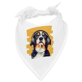 Entlebucher Sennenhund - Bandana - Weiß - Vorne