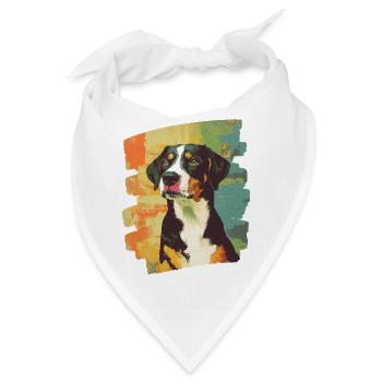 Entlebucher Sennenhund - Bandana - Weiß - Vorne