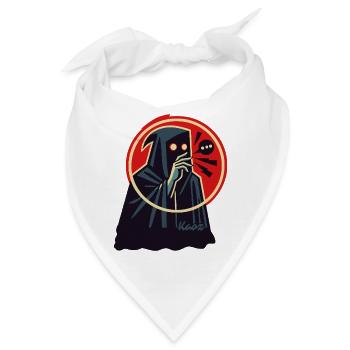 Geheimnisvoller Magier – Dunkle Zauberkunst - Bandana - Weiß - Vorne