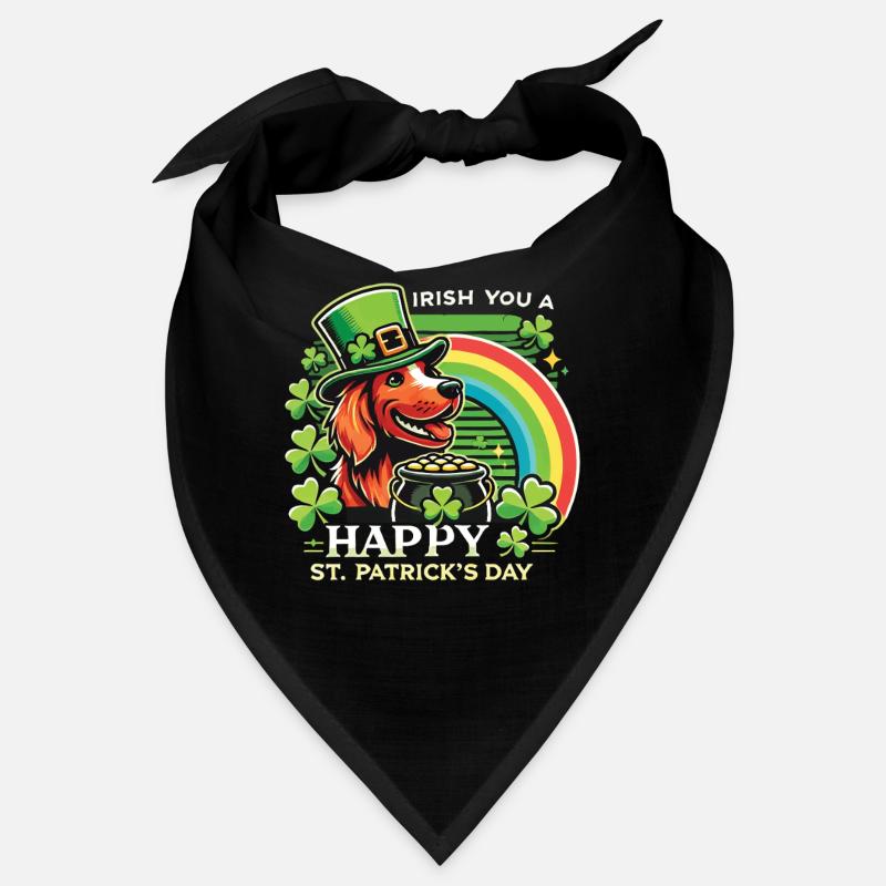 Joyeuse Saint-Patrick Chien Arc-en-ciel Bandana