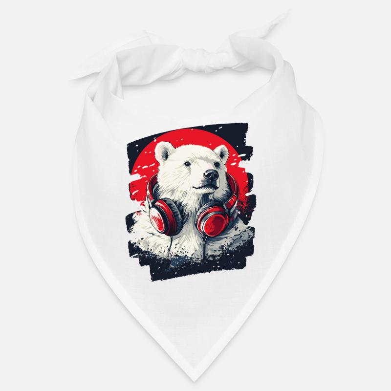 Ours blanc Bandana