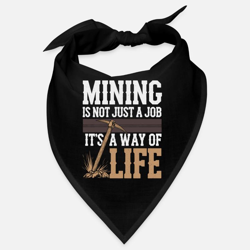 Mineur de charbon Travailleur du casque de sécurité pour mines souterraines Bandana