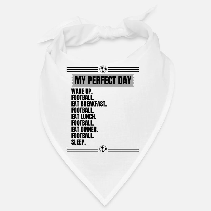 Perfekter Tag Fußball Spruch Bandana