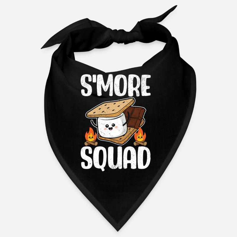 Smore Squad Funny Marshmallow Graham Crackers Bandana