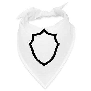 Schild - Bandana - Weiß - Vorne