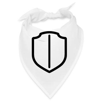 Schild - Bandana - Weiß - Vorne