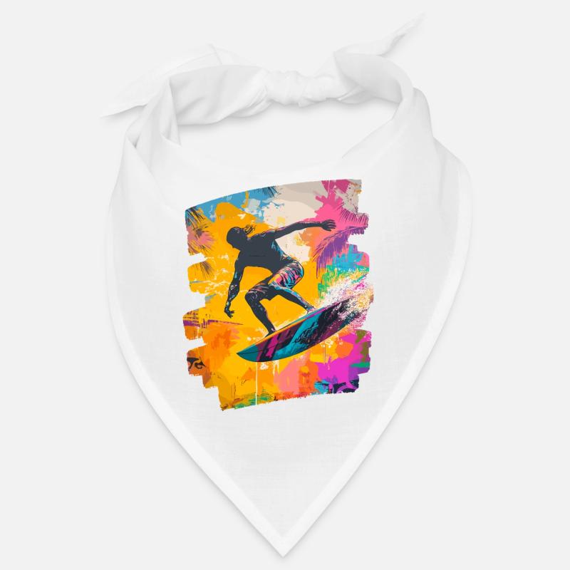 Surfer Surfing Surfboard Surfing Bandana