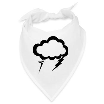 Geschenk, Mann, Frau, humorvolles T-Shirt, Wolke - Bandana - Weiß - Vorne