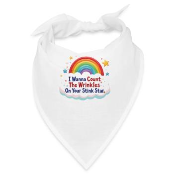 Ich möchte die Falten auf Deinem Stinkstern Anal Zählen - Bandana - Weiß - Vorne