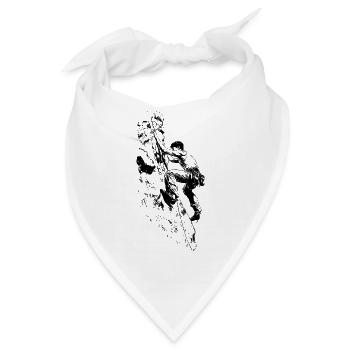 Bergsteigen Zugspitze: Gipfelsteiger mit Karabiner - Bandana - Weiß - Vorne