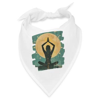 Yoga Namaste Meditation - Bandana - Weiß - Vorne