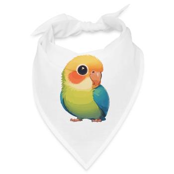 Papageie Papagei - Bandana - Weiß - Vorne