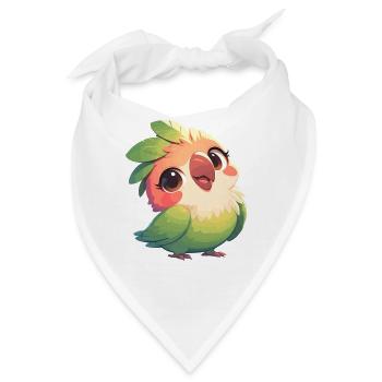 Papageie Papagei - Bandana - Weiß - Vorne