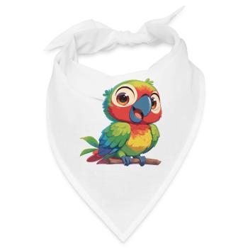 Papageie Papagei - Bandana - Weiß - Vorne